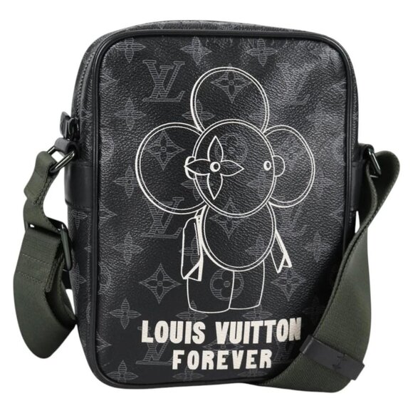 LOUIS VUITTON Monogram Eclipse DanubePM Shoulder Bag M43677 LV Auth 133254M - Picture 1 of 16